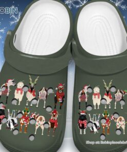 Breathable Christmas Goat 3D Printed Crocs