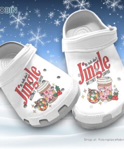 Breathable My Best Don’t Jingle Without Coffee 3D Printed Crocs Shoes