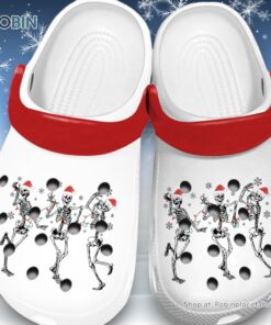 Breathable Skeleton Dancing Christmas 3D Printed Crocs Shoes