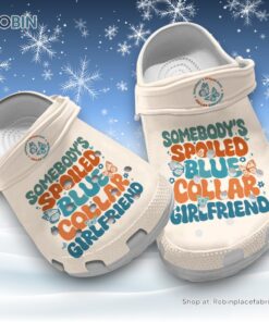 Breathable Somebody’s Spoiled Blue Collar Girlfriend 3D Printed Crocs