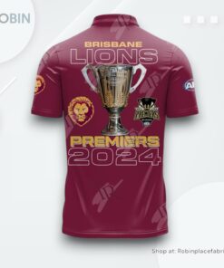 Brisbane Lions Premiers 2024 Polo Shirt Brisbane Lions Premiers 2024 Polo Shirt