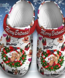 Bristney Spear Merry Christmas Classic Crocs