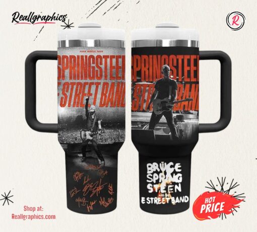 Bruce Springsteen MusicCustom Stanley Cup 40 oz Tumbler With Handle