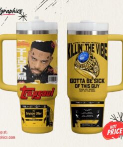 Bryson Tiller Trapsoul Yellow 40 oz Stanley Tumbler Bryson Tiller Trapsoul Yellow 40 oz Stanley Tumbler