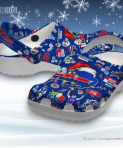 Buffalo Bills Merry Christmas Blue Unisex Classic Crocs