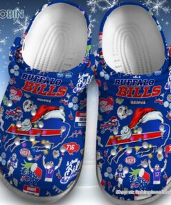 Buffalo Bills Merry Christmas Blue Unisex Classic Crocs Buffalo Bills Merry Christmas Blue Unisex Classic Crocs