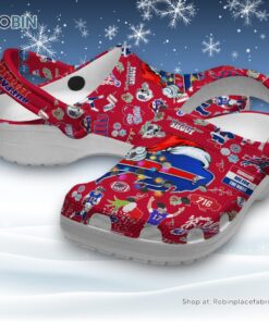 Buffalo Bills Merry Christmas Red Unisex Classic Crocs