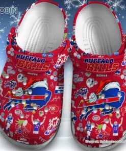 Buffalo Bills Merry Christmas Red Unisex Classic Crocs