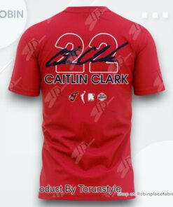 Caitlin Clark Red Indiana Fever 2024 WNBA Rookie Of The Year T Shirt