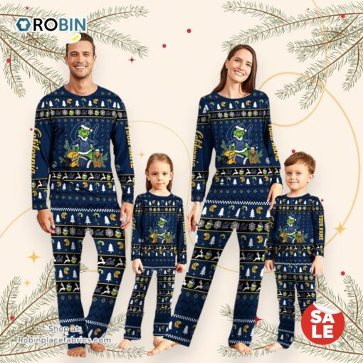 California Golden Bears NCAA Custom Name Grinch Christmas And Sport Team Pajama Set