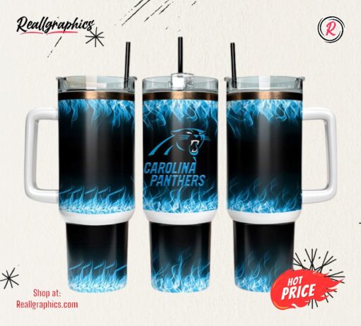 Carolina Panthers 40oz Tumbler NFL Tumbler Wrap