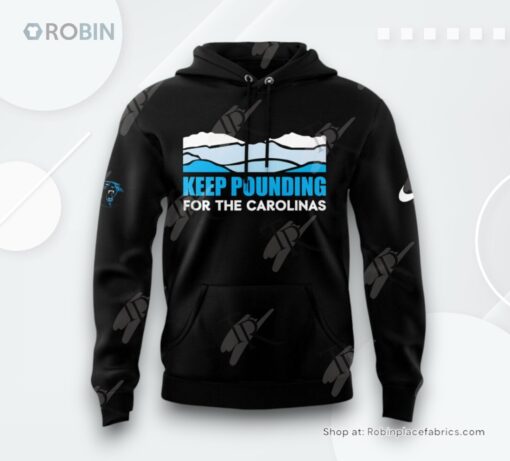 Carolina Panthers Keep Pounding AOP Clothing (Hoodie, Sweatshirt, T Shirt)