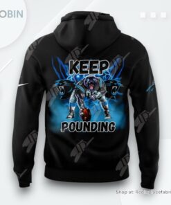 Carolina Panthers Keep Pounding AOP Clothing (Hoodie, Sweatshirt, T Shirt)
