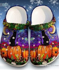 Cat And Pumpkin Halloween Unisex Classic Crocs Cat And Pumpkin Halloween Unisex Classic Crocs