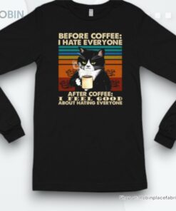 Cat Coffee Vintage Shirt