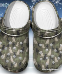 Catfish Fishing 3D Printed Crocs Clogs Shoes, Catfish with Hunting pattern 3D Printed Crocs Clogs Shoes