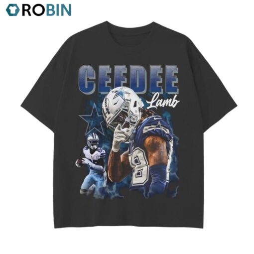 Ceedee Lamb Dallas Cowboys T Shirt, Football Star Tee