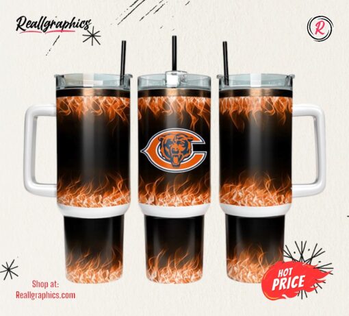Chicago Bears 40oz Tumbler NFL Tumbler Wrap