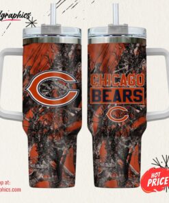 Chicago Bears NFL Hunting Personalized Stanley Tumbler 40oz