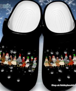 Chicken Christmas 3D Printed Crocs Clogs Shoes
