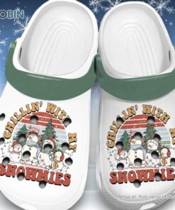 Chillin’ With My Snowmies 3D Printed Crocs Shoes
