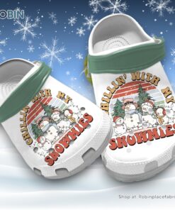 Chillin’ With My Snowmies 3D Printed Crocs Shoes