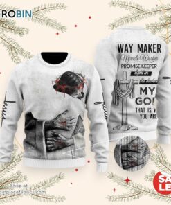 Christian Jesus Easter Ugly Christmas Sweater, Jesus Christmas Sweater