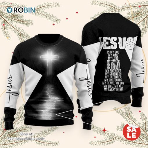Christian Jesus Ugly Christmas Sweater, Jesus Christmas Sweater