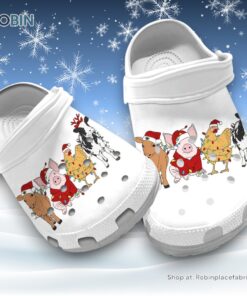 Christmas Farm Animals 3D Printed Crocs Shoes