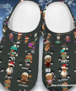 Christmas Gingerbread Men 3D Printed Crocs Christmas Gingerbread Men 3D Printed Crocs