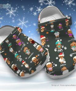 Christmas Gingerbread Men 3D Printed Crocs Christmas Gingerbread Men 3D Printed Crocs