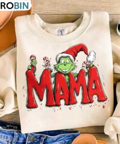 Christmas Mama Sweatshirt, Long Sleeve Cotton, Hoodie, T-Shirt