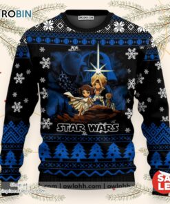 Christmas Star Wars Cartoon Star Wars Characters Sweater, Star Wars Christmas Sweater