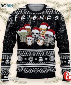 Christmas Star Wars Friends Baby Yoda Christmas Fan Gift Multiple Styles Sweater, Star Wars Christmas Sweater