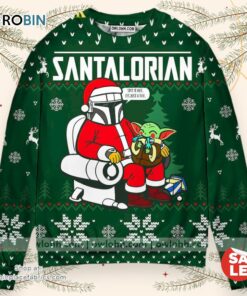 Christmas Star Wars Funny The Santalorian Star Wars Christmas Sweater, Star Wars Christmas Sweater