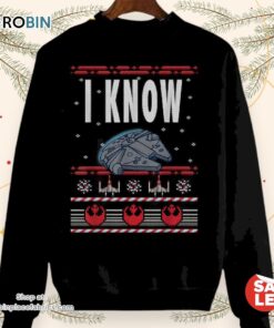 Christmas Star Wars I Know Sweater, Star Wars Christmas Sweater