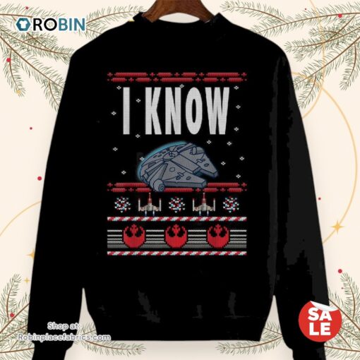 Christmas Star Wars I Know Sweater, Star Wars Christmas Sweater