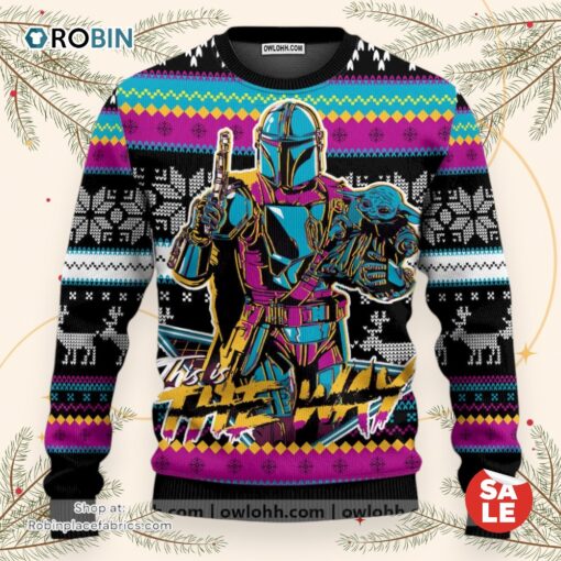 Christmas Star Wars Merry Christmas This Is The Way Sweater, Star Wars Christmas Sweater