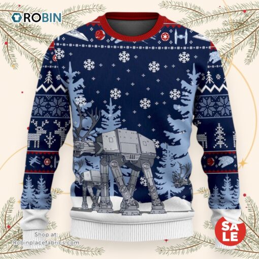 Christmas Star Wars Merry Force Be with You Christmas With AT AT Sweater