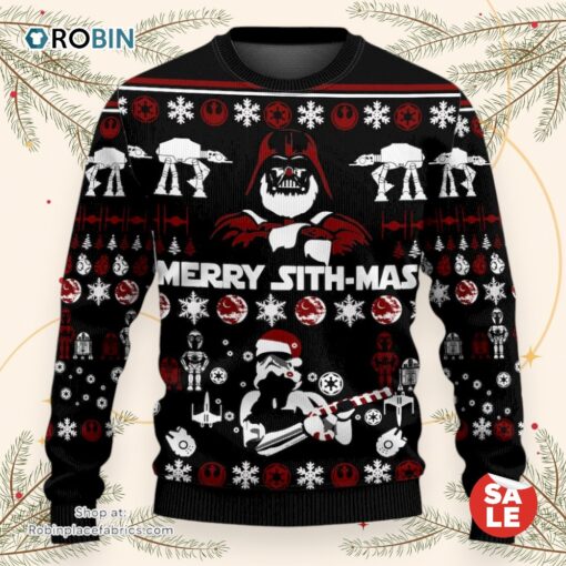 Christmas Star Wars Merry Sith mas Sweater, Star Wars Christmas Sweater