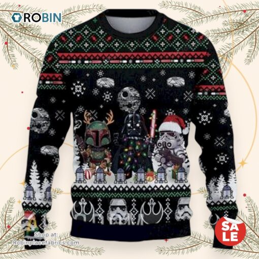 Christmas Star Wars Merry Xmas Star Wars Movies Sweater