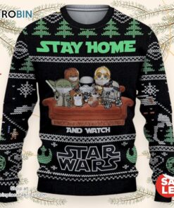 Christmas Star Wars Movies Stay Home Sweater, Star Wars Ugly Sweatshirt