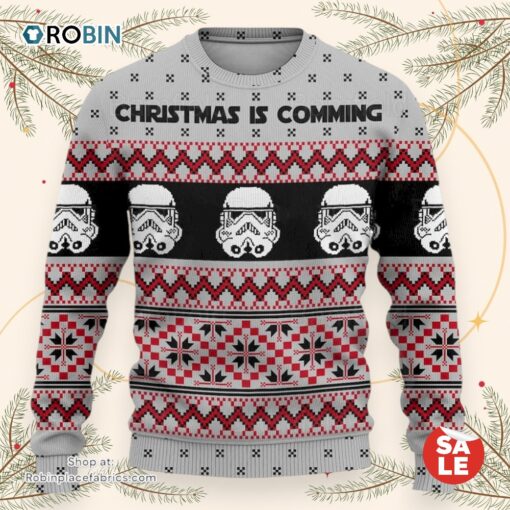 Christmas Star Wars Storm Trooper Christmas Is Comming Sweater