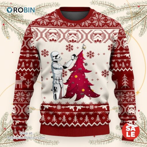 Christmas Star Wars Stormtrooper Make It A December To Remember Sweater, Star Wars Ugly Sweatshirt
