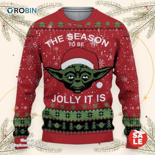 Christmas Star Wars The Mandalorian Starwars The Season To Be Jolly It Is Sweater