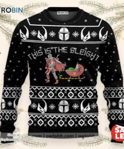 Christmas Star Wars This Is The Sleight Baby Yoda Sweater, Star Wars Ugly Sweatshirt