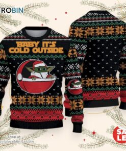 Christmas Star Wars Yoda Baby It’s Cold Sweater, Star Wars Ugly Sweatshirt