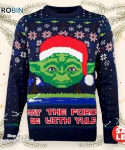 Christmas Star Wars Yoda May The Force Be With Yule Sweater