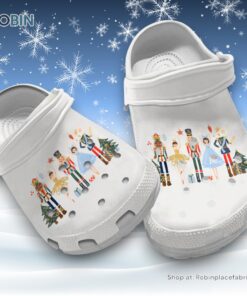 Christmas Watercolor Holiday Clipart Ballet Rocking Horse Sugar Plum Fairy Russian 3D Printed Crocs