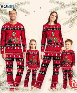 Cincinnati Bearcats NCAA Custom Name Grinch Christmas And Sport Team Pajama Set